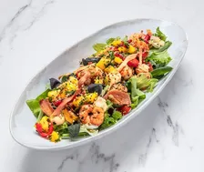 Salat með risarækjum