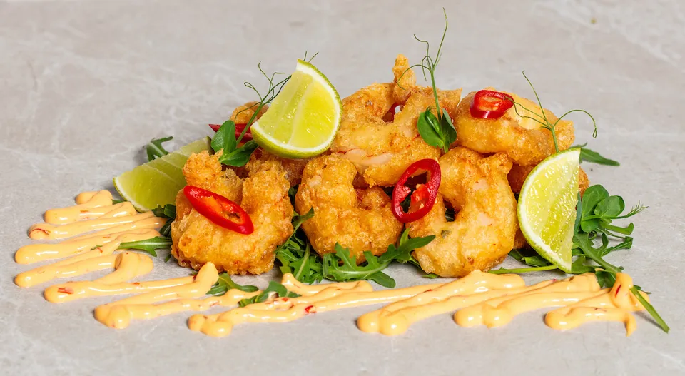 Kóngarækja tempura x 40